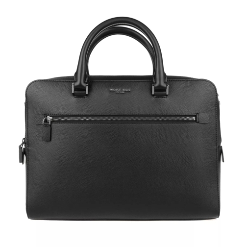 MICHAEL Michael Kors Harrison MD FT Zip Briefcase Black Briefcase