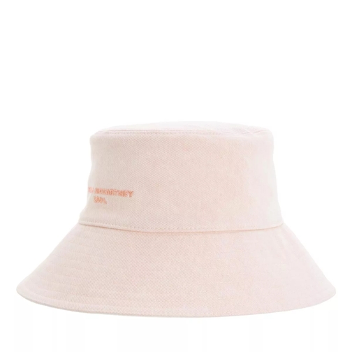 Stella McCartney Cotton Bucket Hat White/Pink Fischerhut