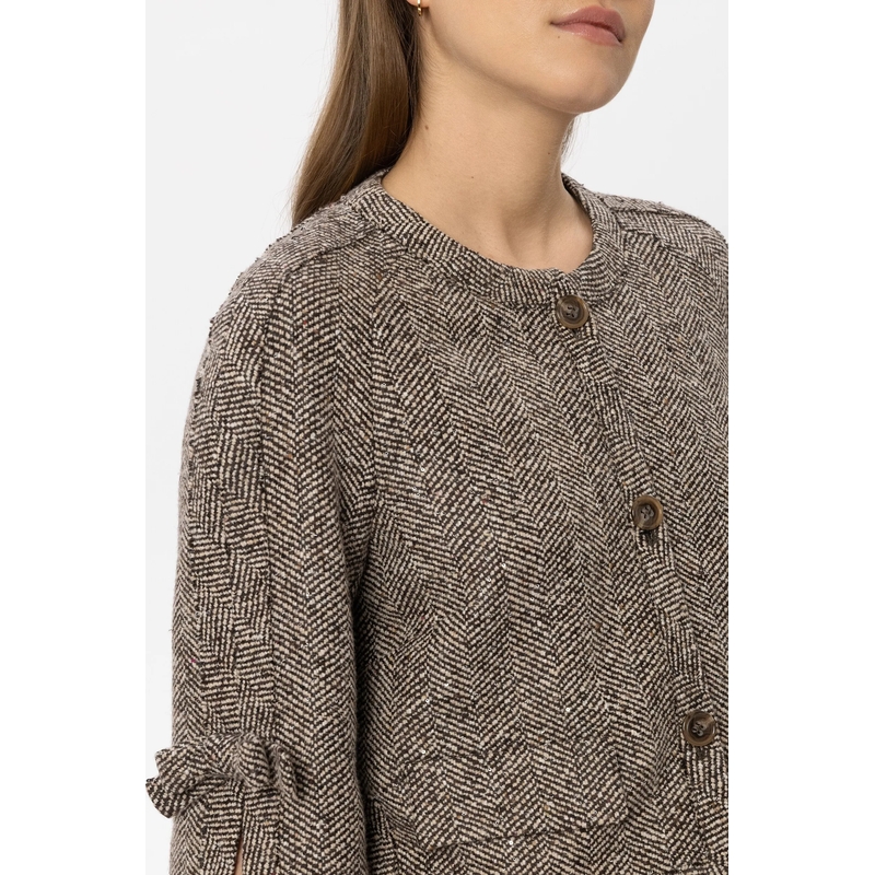 Luisa Cerano jas Fischgrat-Jacke butter yellow(Image 5)