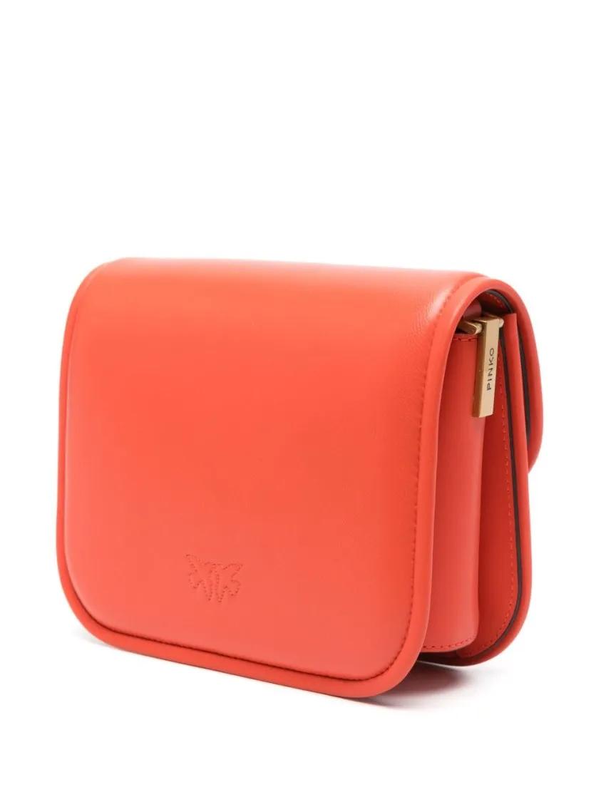 pinko Hobo bags Sunset Orange Foldover Top Bag in oranje