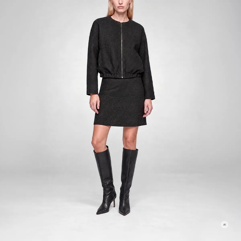 Marc Aurel Blouson Bomberjacke mit Eingrifftaschen schwarz(Image 2)