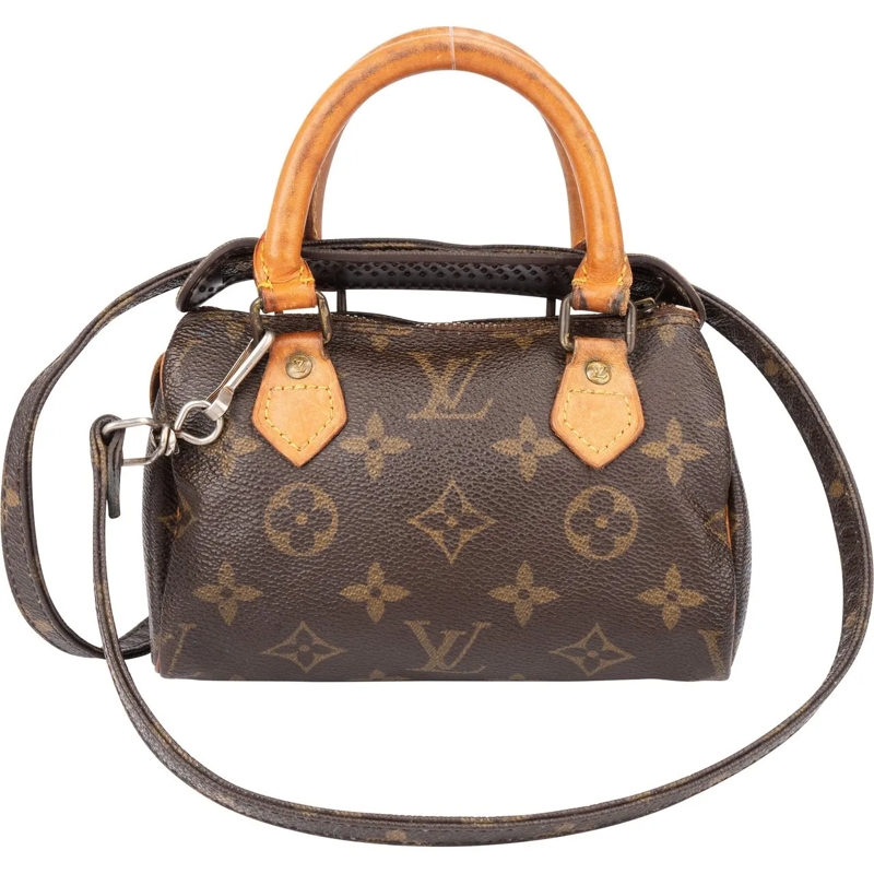 Louis Vuitton Tote Louis Vuitton Canvas Monogram Mini Speedy Handbag braun