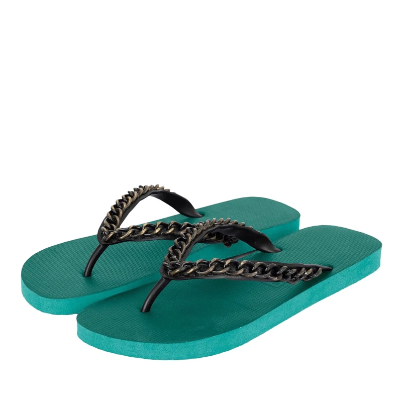 UZURII Flip Flops Zehentrenner Gold Large grün(Image 2)