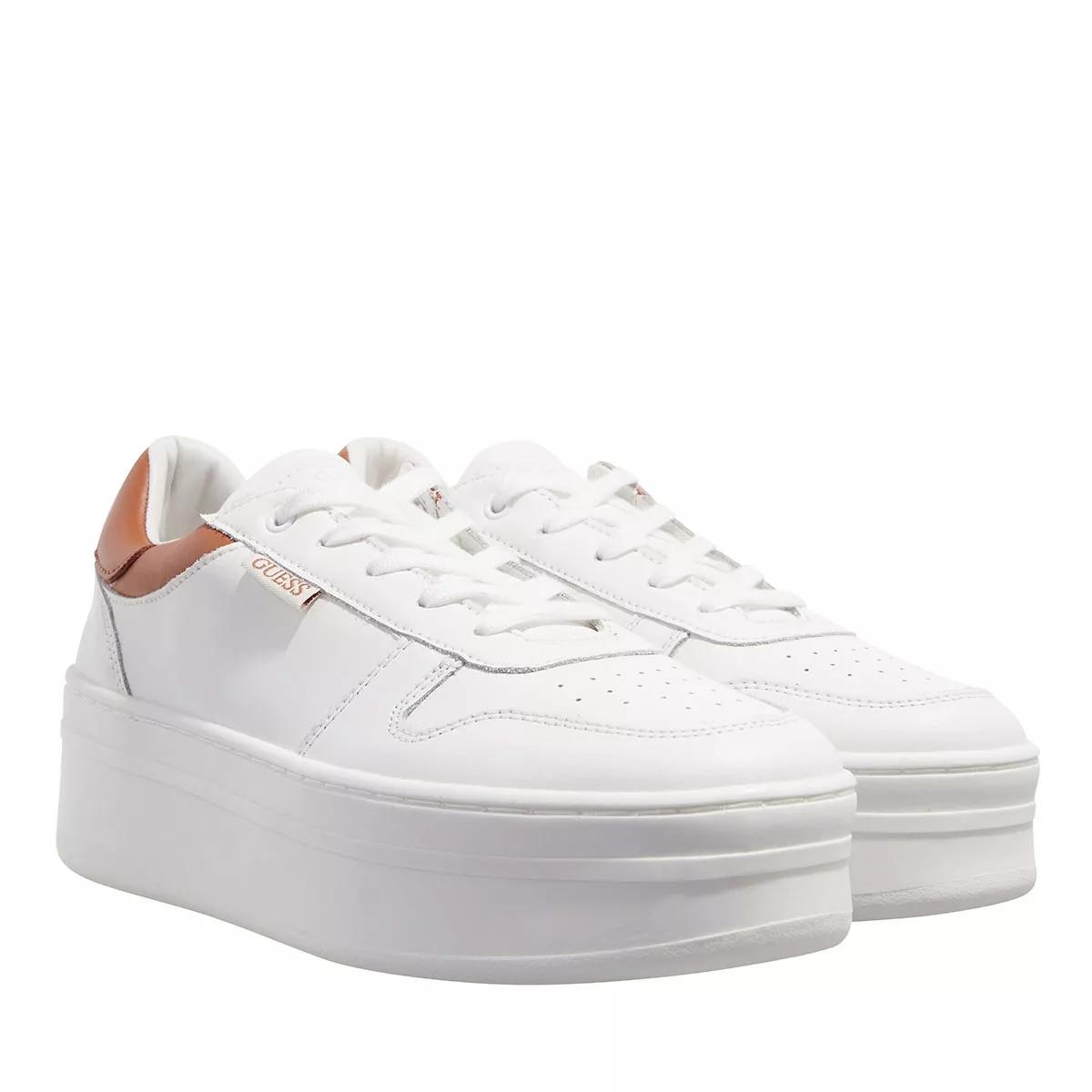 Guess white store platform sneakers