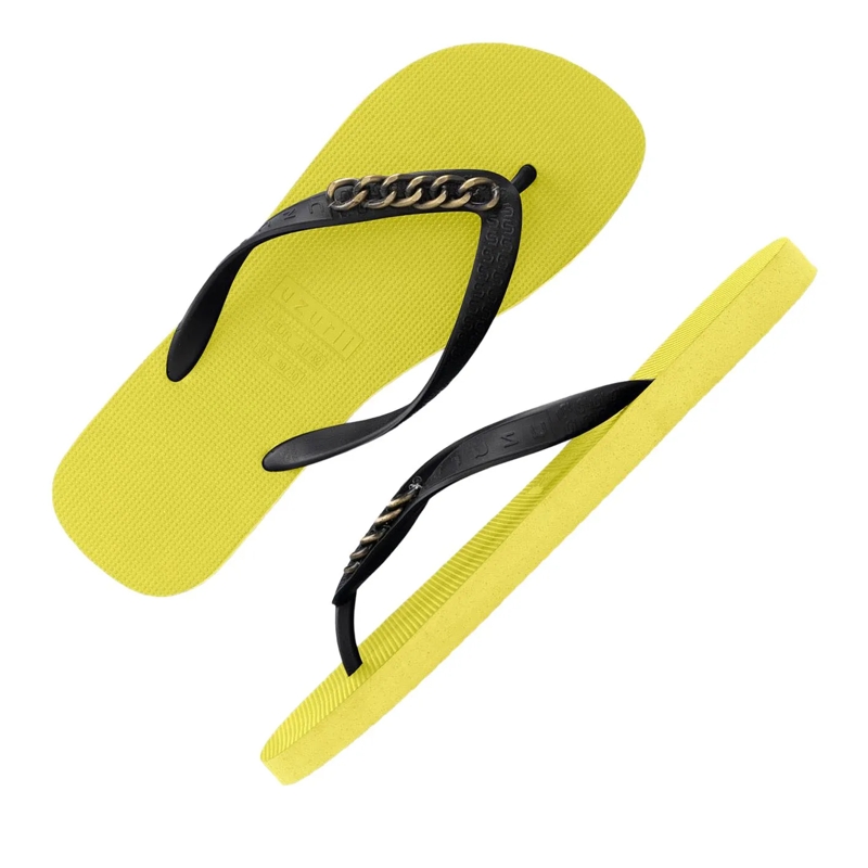 UZURII Flip Flops Zehentrenner Gold Small hell-grün(Image 4)