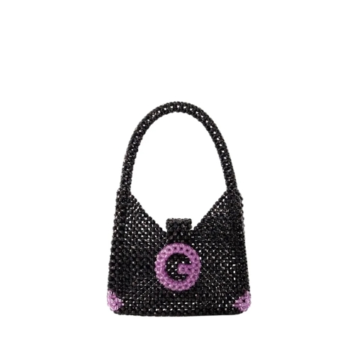 Germanier Sac à bandoulière Beaded Hobo Bag - Beads - Black Black