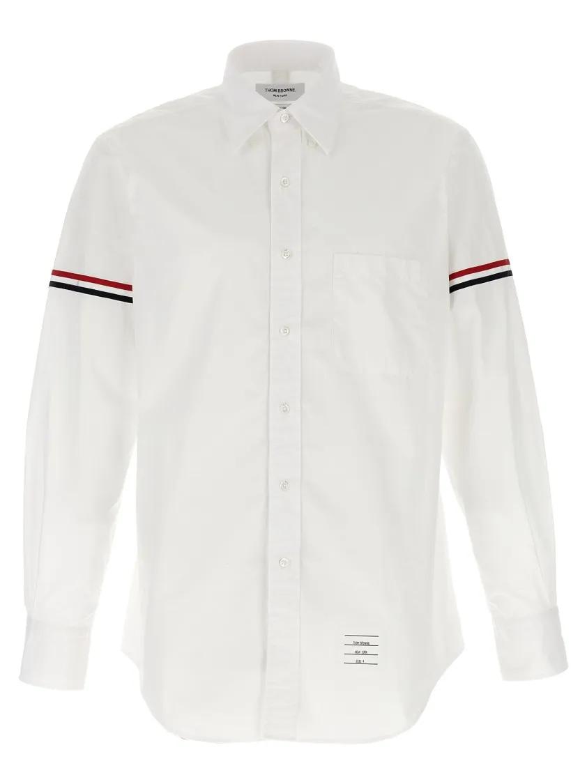 Thumbnail - Thom Browne - Oxford Armbands Classic' Shirt - Größe 1 - weiß
