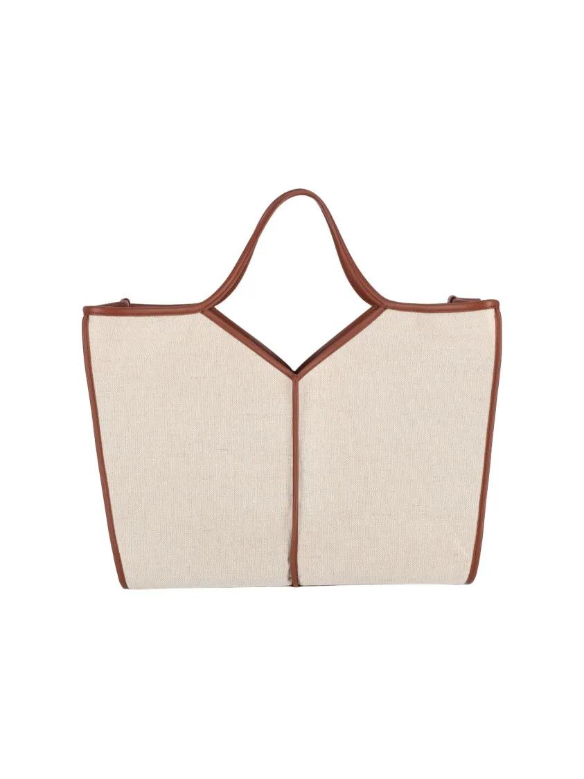 Hereu Shoppers & Totes "Calella Squared" Tote Bag in bruin