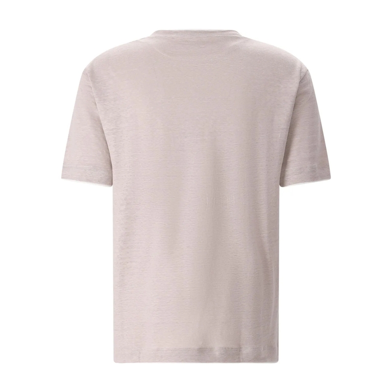 Eleventy T-Shirt T-Shirt aus Leinen blau(Image 3)