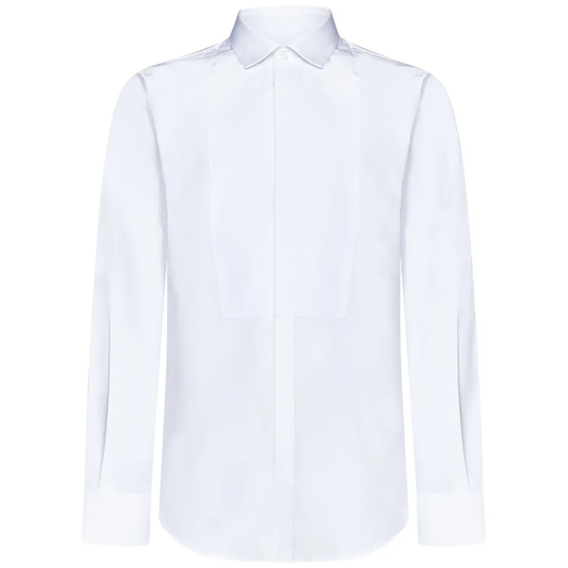 Dsquared2 Overhemd Slim Fit White Cotton Poplin Shirt White