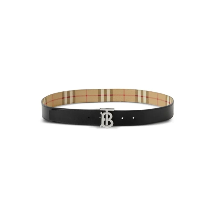 Black burberry belt online