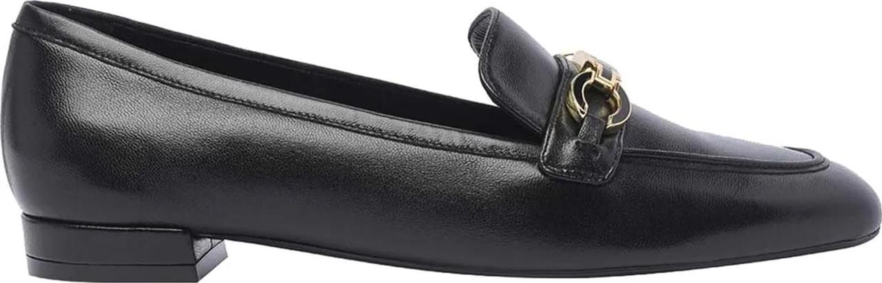 Stuart Weitzman Loafer - Stuart Weitzman Signature Square Leather Loafers - Gr. 36 (EU) - in Schwarz - für Damen