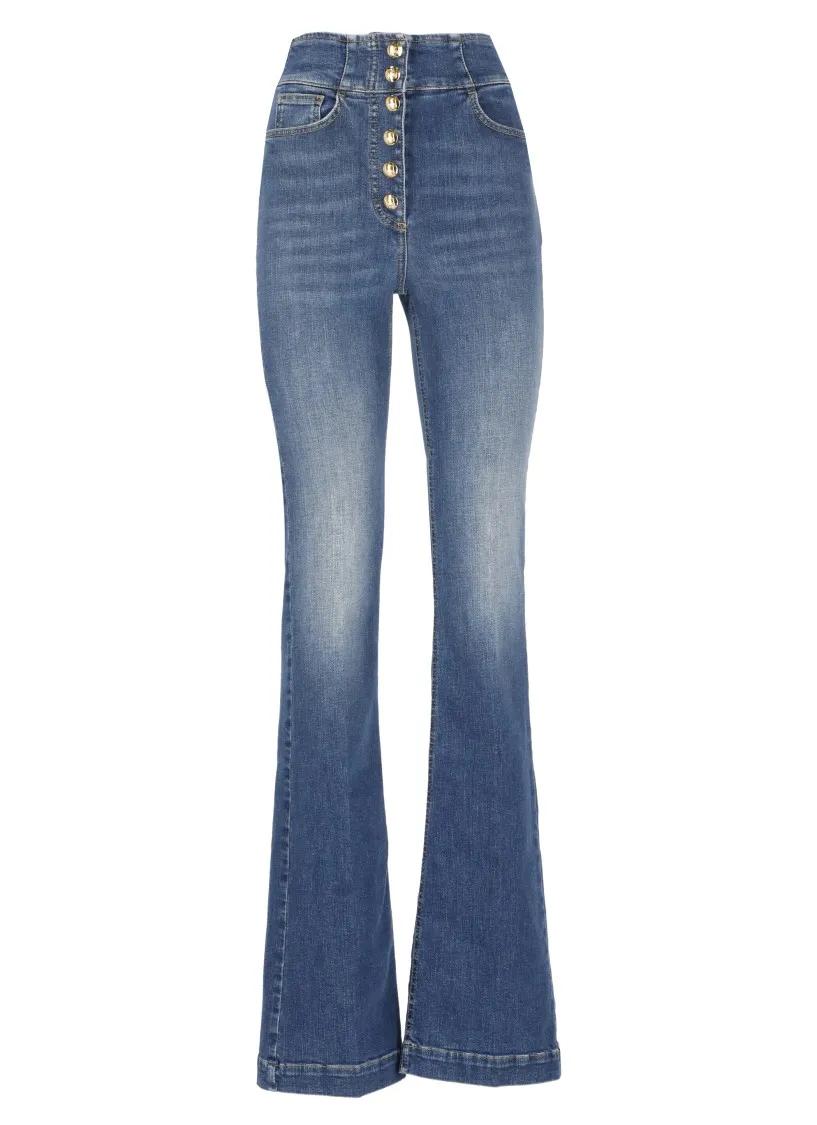 Elisabetta Franchi - Blue Cotton Jeans - Größe 26 - blau