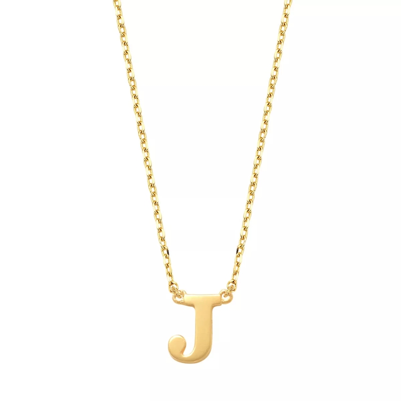 Isabel Bernard Medium Halsketting Le Marais Chloé 14 Karat Initial Necklace Letter J Gold