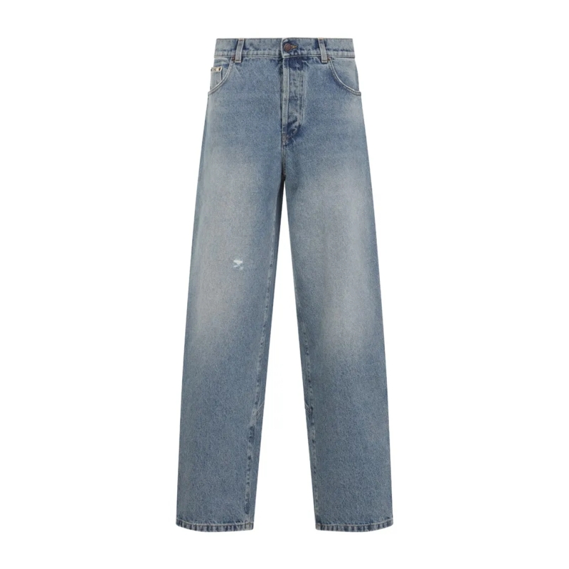 Moschino Jeans Relaxed High-Waist Jeans With Classic Five-Pocket  Blue