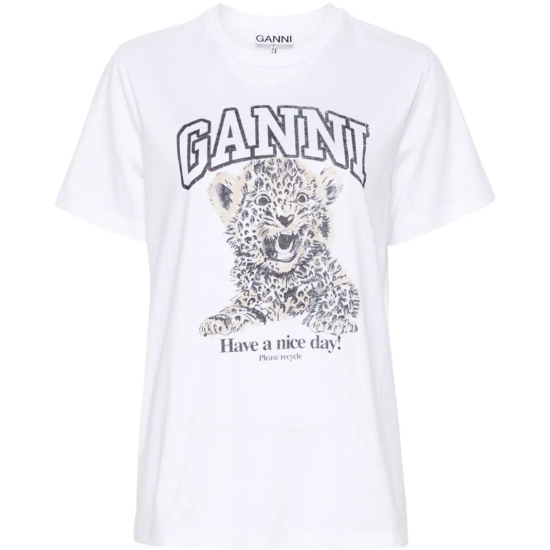 GANNI T-Shirt T-Shirts And Polos White weiß
