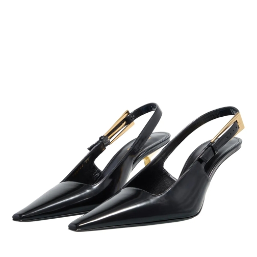 Saint Laurent Lee 75mm Pumps Black High Heel