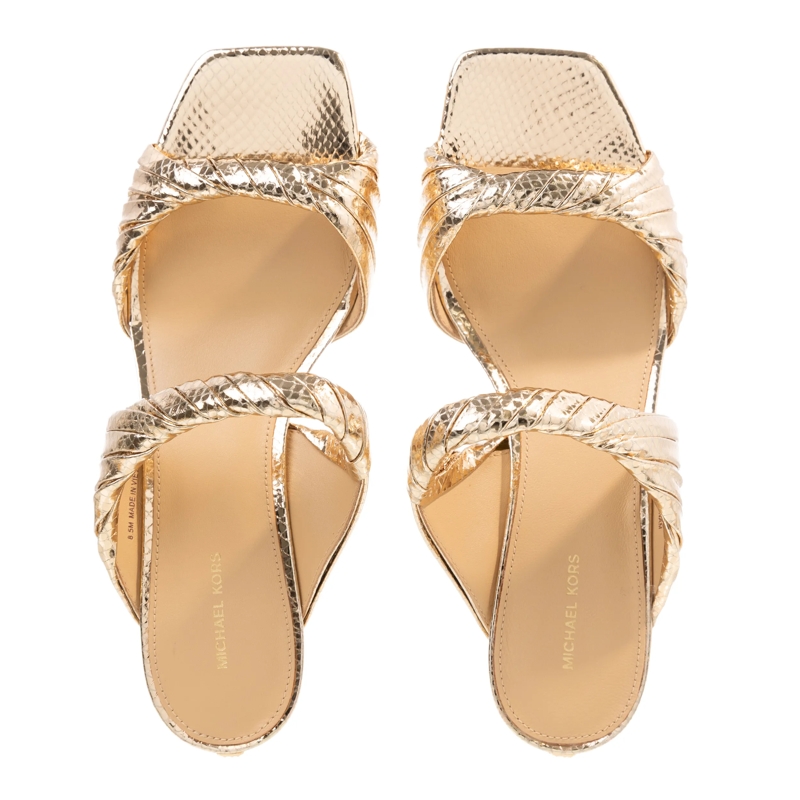 MICHAEL Michael Kors Mules Kiana Mid Sandal Pale Gold(Image 6)