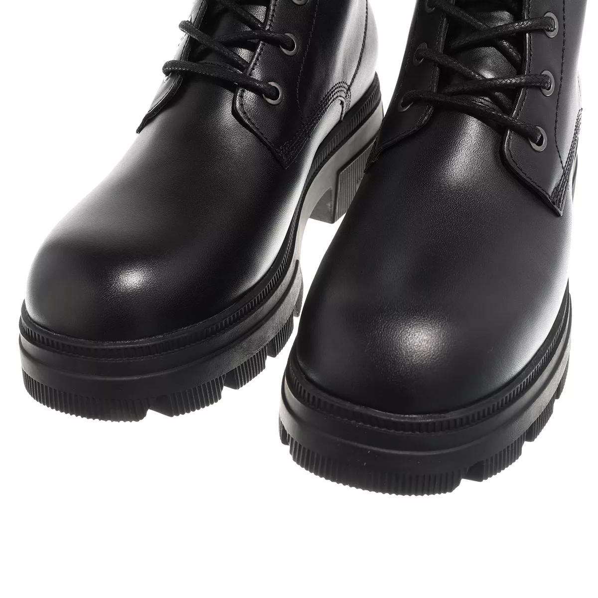 Calvin Klein Chunky Combat Laceup Boot Black Lace up Boots