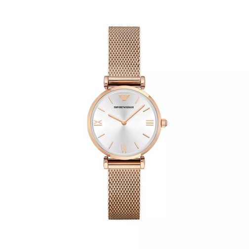 Emporio Armani Ladies Gianni T-Bar Wristwatch Rosé Dresswatch