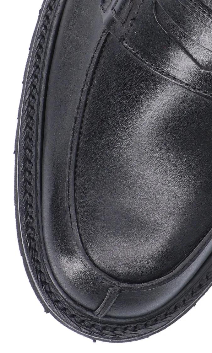 Thumbnail - Tricker's Loafer - Sleek Leather Penny Loafers With Sturdy Rubber Sol - Gr. 8 - in Schwarz - für Damen