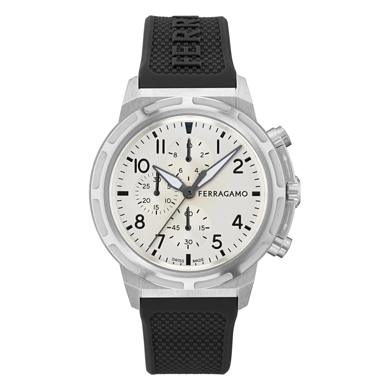 Salvatore Ferragamo Chronograph Quarz-Chronographenuhr Rt-Ferragamo Nima Chrono schwarz