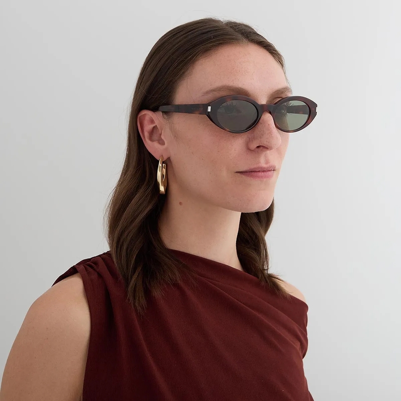 Saint Laurent Sonnenbrille SL 567-002 Havana-Havana-Green(Image 2)