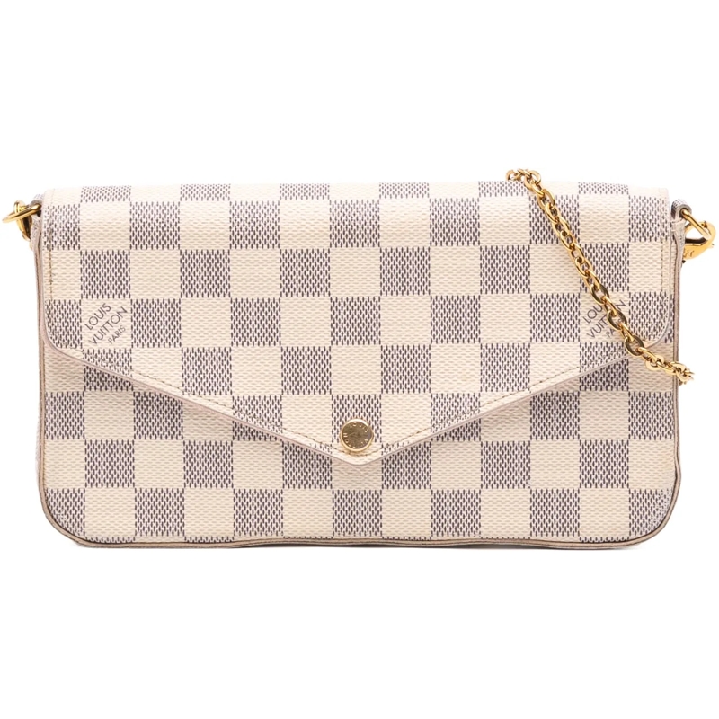 Louis Vuitton Sac à bandoulière Damier Azur Pochette Felicie weiß
