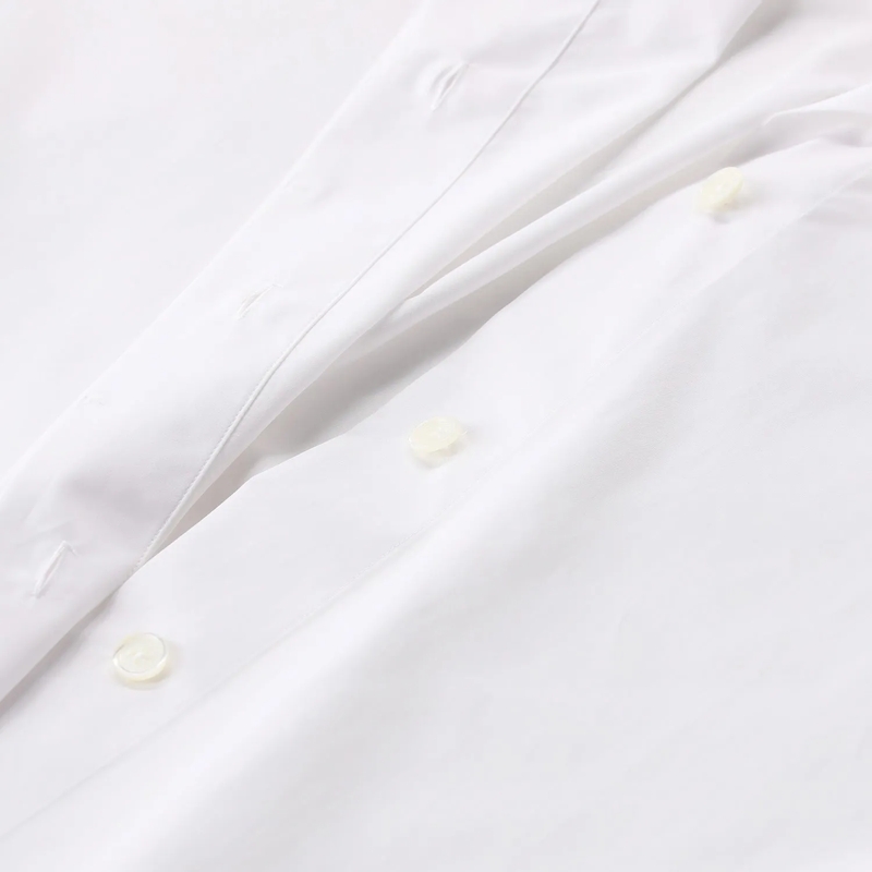 TOTEME Chemisier Hemdbluse aus Baumwolle weiß(Image 4)