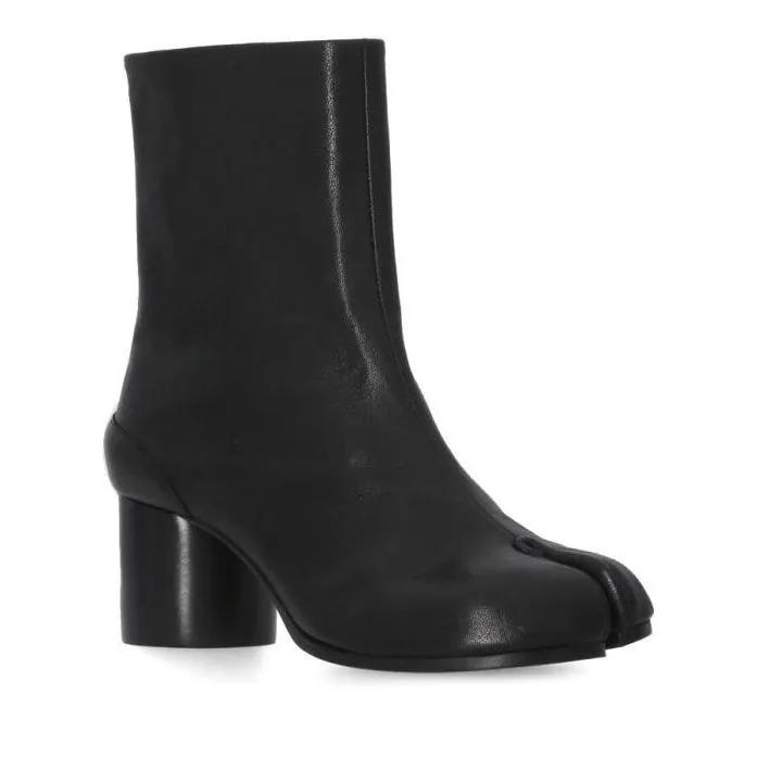 Maison Margiela Stiefel - Black Leather Tabi Boots - Gr. 36 (EU) - in Schwarz - für Damen