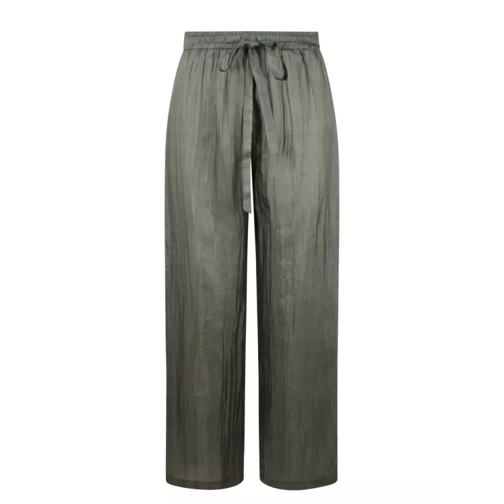 The Rose Ibiza Silk Trousers Green 