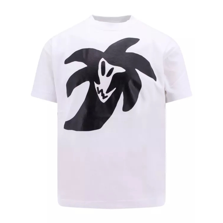 Palm Angels T Shirts In White,black