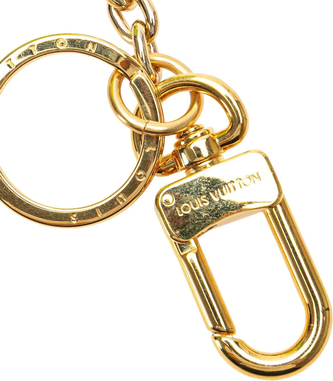 Thumbnail - Louis Vuitton Schlüssel- & Taschenanhänger - LV Set And Match Pouch Key Ring Bag Charm - Gr. unisize - in Gelb - für Dam...