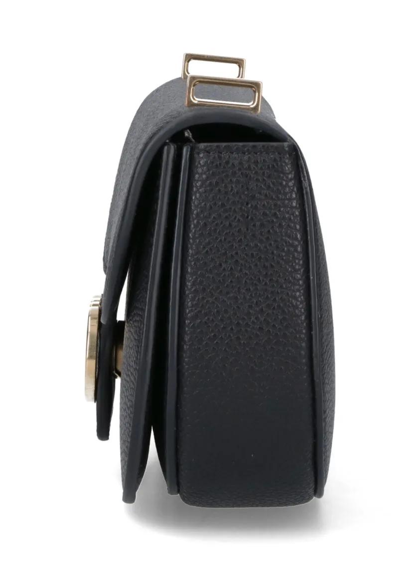 Thumbnail - Salvatore Ferragamo Hobo Bags - Rectangular Black Textured Leather Shoulder Bag Wi - Gr. unisize - in Schwarz - für Dame...