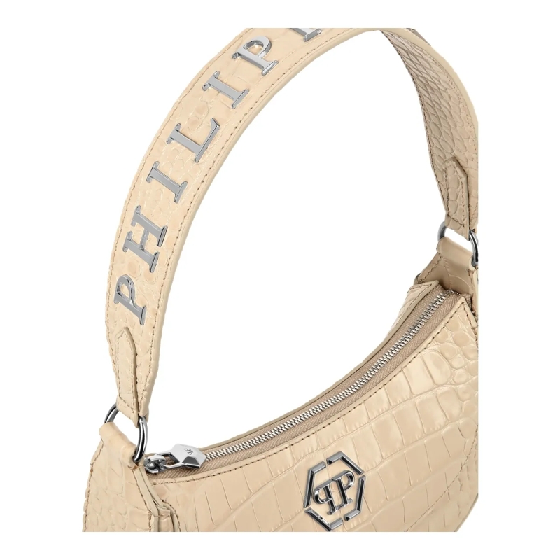 Philipp Plein Crossbody Bag Henkeltasche Crocco Print beige(Image 5)