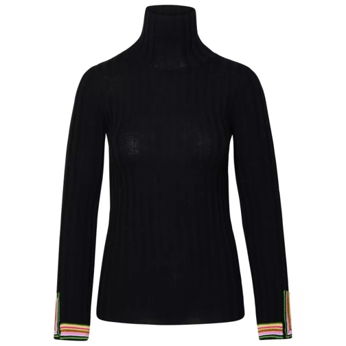 Etro Black Wool Turtleneck Sweater Black 