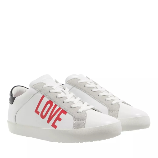 Love Moschino Sneakerd Casse25 Mix Bianco Nero låg sneaker