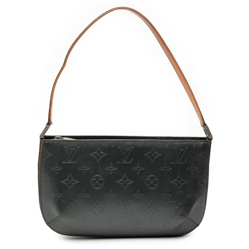 Louis Vuitton Schultertasche Monogram Mat Fowler grau