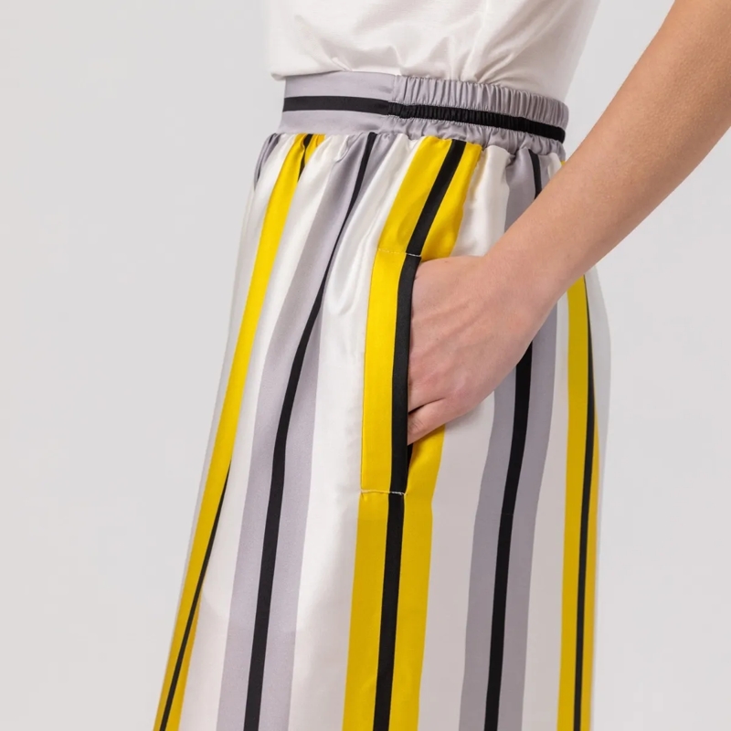 Helene Galwas  Hose aus Seidensatin JOHANNA gelb(Image 4)