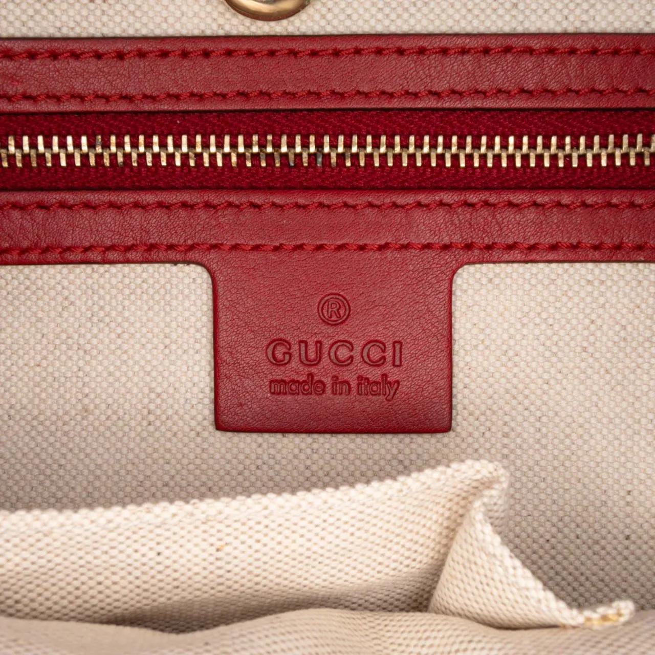 Thumbnail - Gucci Shopper - Patent Microguccissima Nice Tote - Gr. unisize - in Rot - für Damen