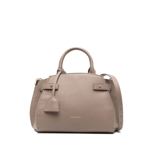 Coccinelle Crossbodytas Taupe Brown Leather Bag Brown