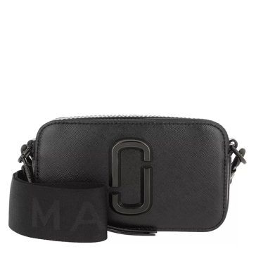 Large Snapshot Black Leather Camera Bag