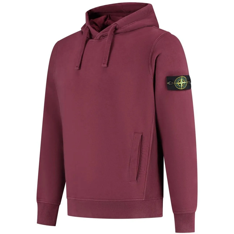 Stone Island  Logo Badge Hoodie Black
