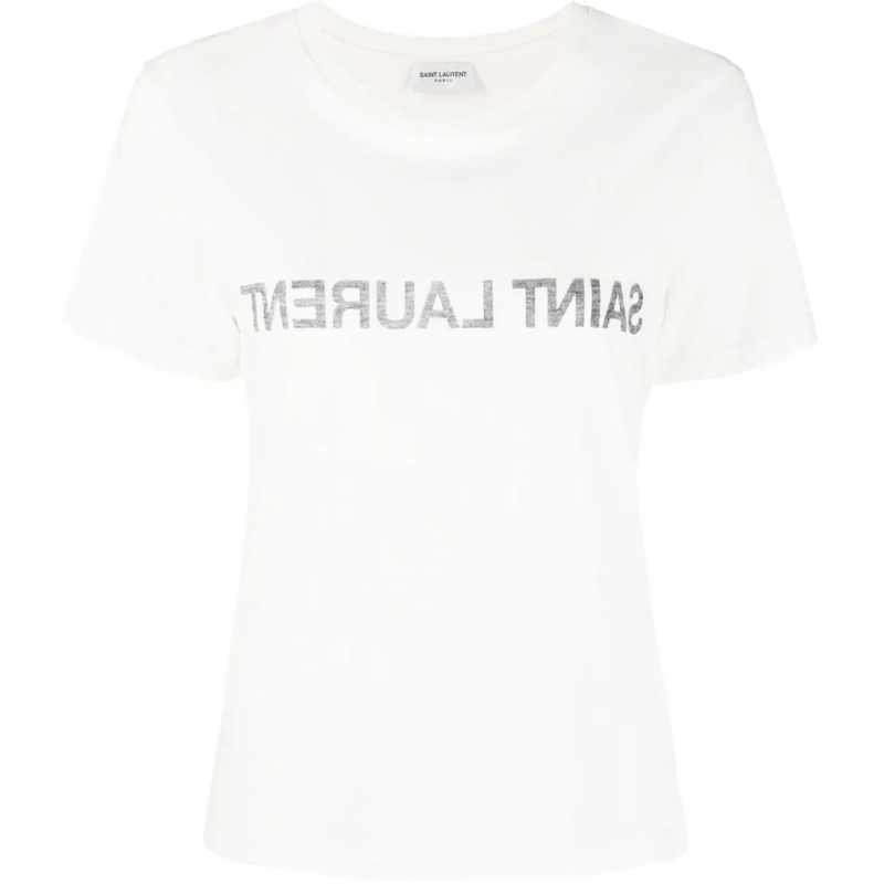 Saint Laurent T-Shirt T-Shirts And Polos White weiß