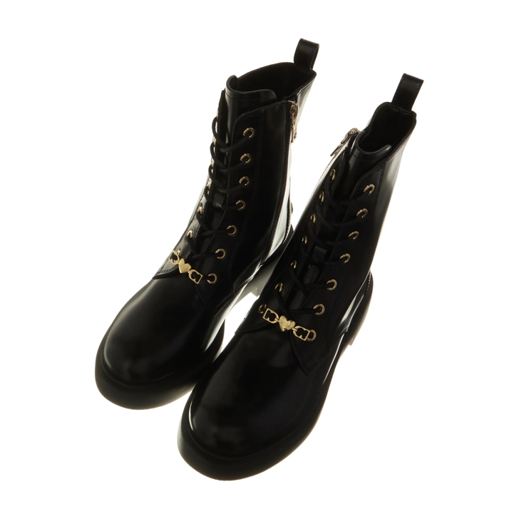ショートブーツ・ブーティ LOVE MOSCHINO Woman Flat ankle boots Black JA24175G0LIA0 000 Leather ankle boots - LOVE MOSCHINO - Ginevra calzature