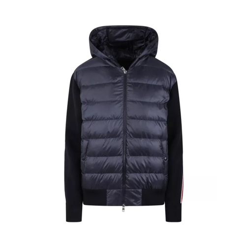 Moncler Padded Wool Hoodie Blue 