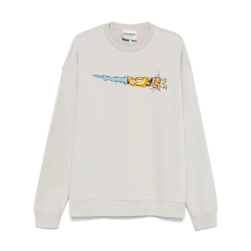 Iceberg Truien Printed Sweatshirt White