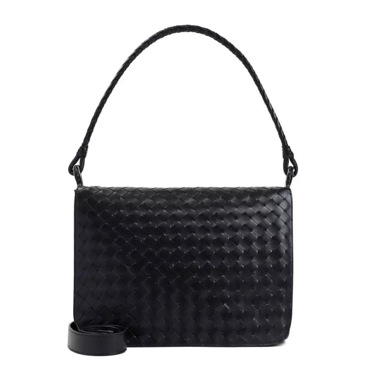 Bottega Veneta Shopper - Small Wing Intrecciato Shoulder Bag - Gr. unisize - in Schwarz - für Damen