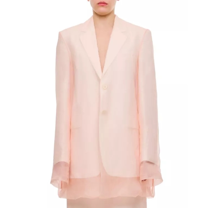 ジャケット SPORTMAX ACACIA SINGLE BREASTED BLAZER Sportmax Acacia Single Breasted Blazer Pink | Blazer