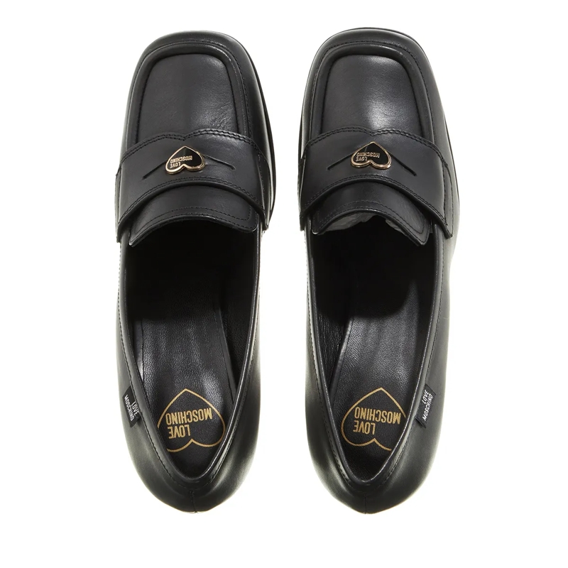 Love Moschino High Heels Penny Heart Scarpa Donna Nero(Image 4)